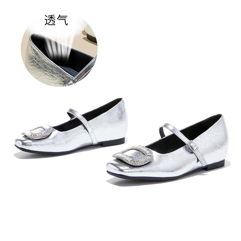 Rhinestone square buckle with shallow mouth Mary Jane shoes spring new French fairy style single shoes versatile women s shoes 40 срібний
Rhinestone square buckle with shallow mouth Mary Jane shoes spring new French fairy style single shoes versatile women s shoes 40 срібний