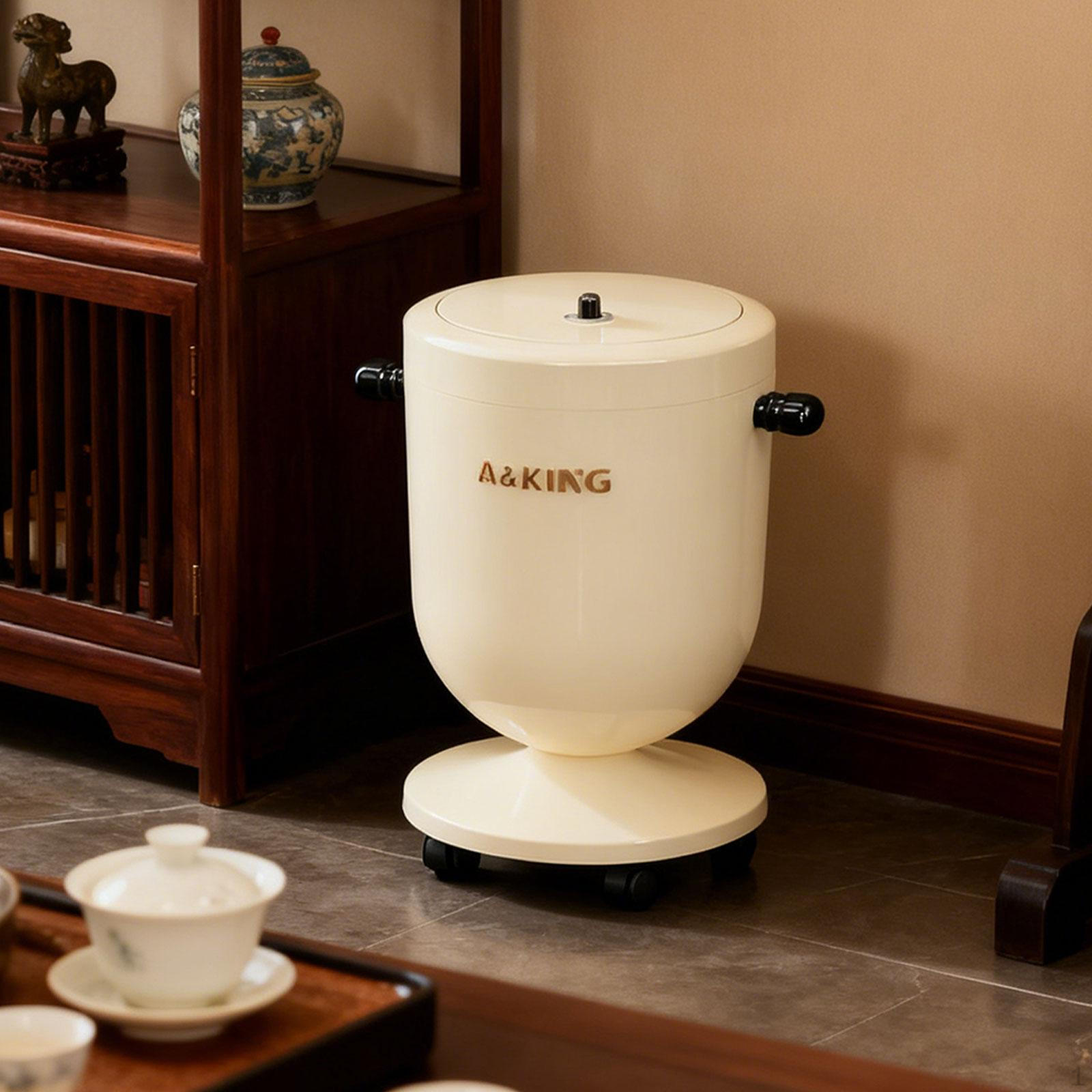 15L Portable Bin with Lid, Silent And Stable, Made of Polypropylene. вершковий
15L Portable Bin with Lid, Silent And Stable, Made of Polypropylene. вершковий