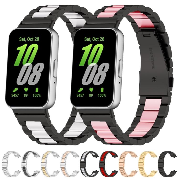 Для Samsung Galaxy Fit 3 SM-R390 ремешок для часов из нержавеющей стали с тремя бусинами серебряный
Для Samsung Galaxy Fit 3 SM-R390 ремешок для часов из нержавеющей стали с тремя бусинами серебряный