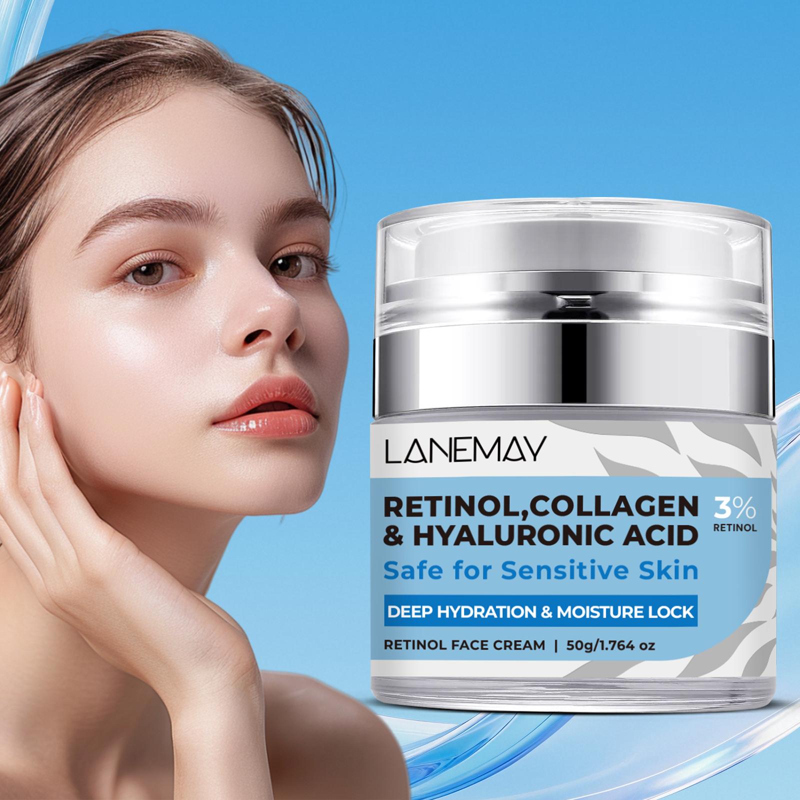 Крем для лица с ретинолом - Увлажняющий и укрепляющий кожу - Антивозрастной и уменьшающий морщины - Подходит для всех типов кожи, 50 г
Крем для лица с ретинолом - Увлажняющий и укрепляющий кожу - Антивозрастной и уменьшающий морщины - Подходит для всех типов кожи, 50 г