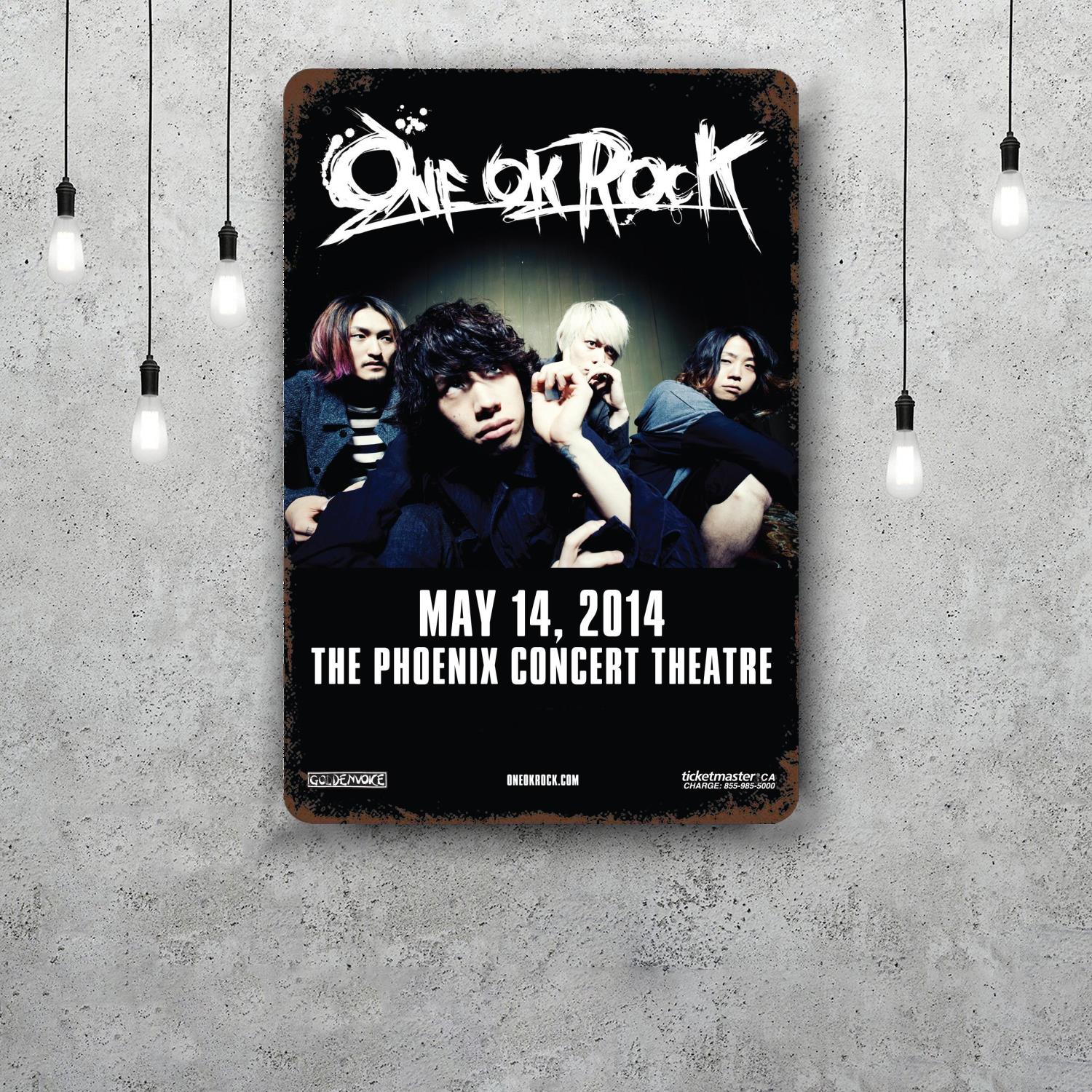 One Ok Rock Винтажные Металлические Жестяные Знаки Постеры Декор Ретро Металлическая Табличка Настенное Искусство Декор для Гаража Бара 20x30cm(7.8x11.8inch)
One Ok Rock Винтажные Металлические Жестяные Знаки Постеры Декор Ретро Металлическая Табличка Настенное Искусство Декор для Гаража Бара 20x30cm(7.8x11.8inch)