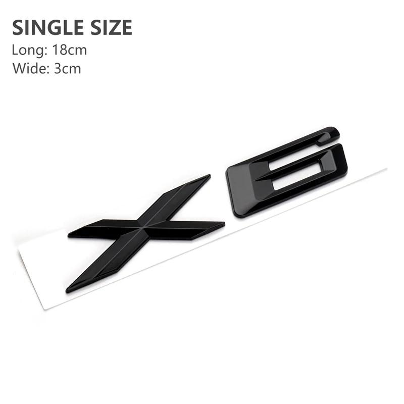 3D ABS Black Chrome Letters For Cars Rear Trunk Emblem Badge For X6 E71 F16 E72 G06 Stickers Lettering Accessories 2015-2024
3D ABS Black Chrome Letters For Cars Rear Trunk Emblem Badge For X6 E71 F16 E72 G06 Stickers Lettering Accessories 2015-2024