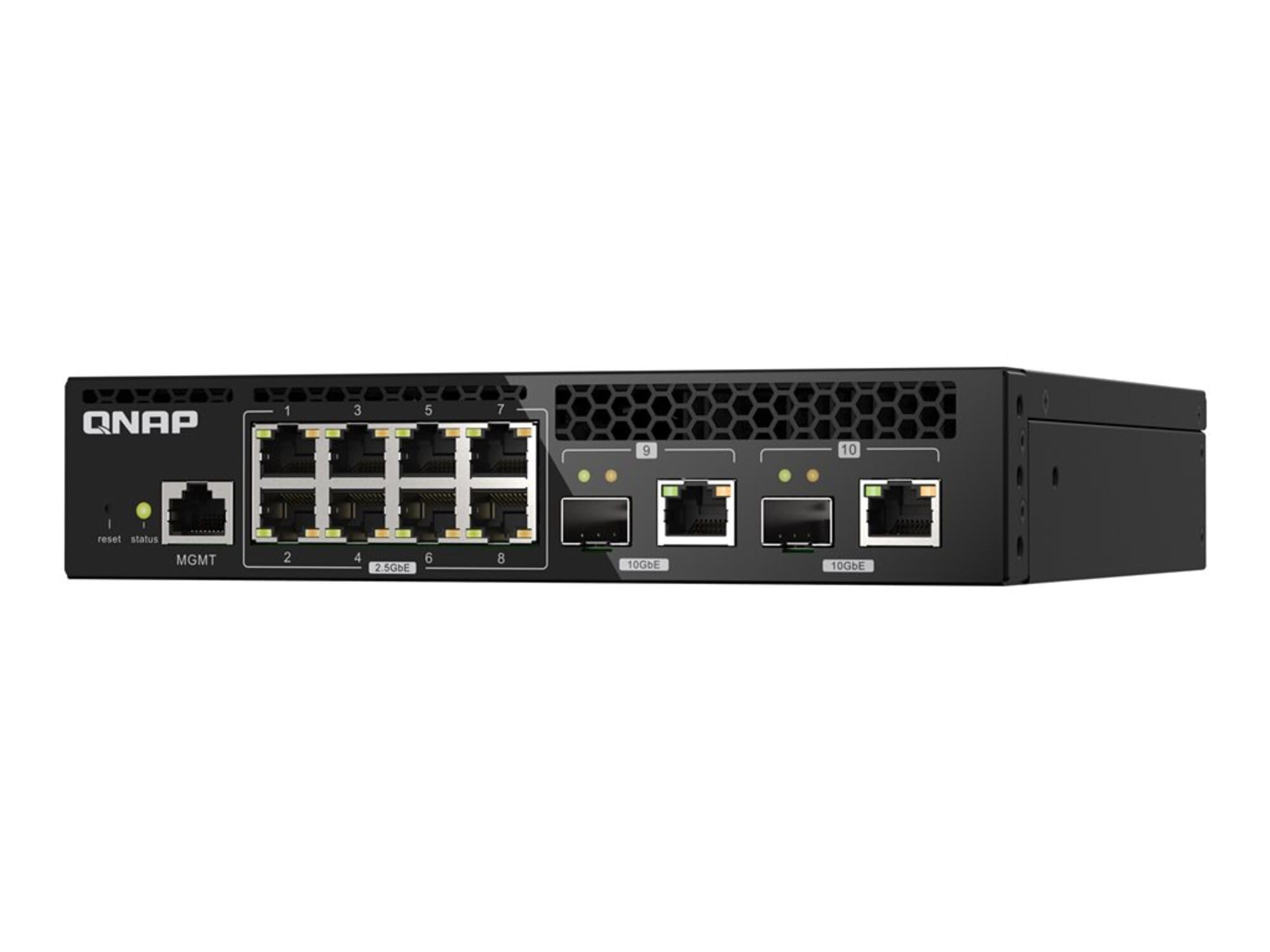 QNAP Small Business Half Width Rack Entry Level 10GbE and Layer 2 Web Managed Switch Domestic Official Distribution Product Mount, 2.5GbE чорний
QNAP Small Business Half Width Rack Entry Level 10GbE and Layer 2 Web Managed Switch Domestic Official Distribution Product Mount, 2.5GbE чорний