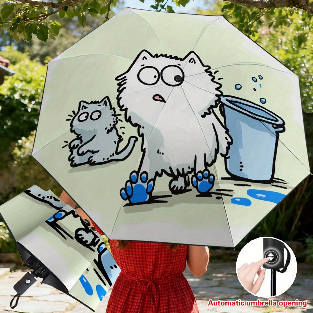 1pc Automatic Open/Close Umbrella with Cute White & Grey Paw Print & Kitten Design - Automatic Folding/Unfolding,, 8-Rib Reinf (as the picture,Iron&8K)
1pc Automatic Open/Close Umbrella with Cute White & Grey Paw Print & Kitten Design - Automatic Folding/Unfolding,, 8-Rib Reinf (as the picture,Iron&8K)