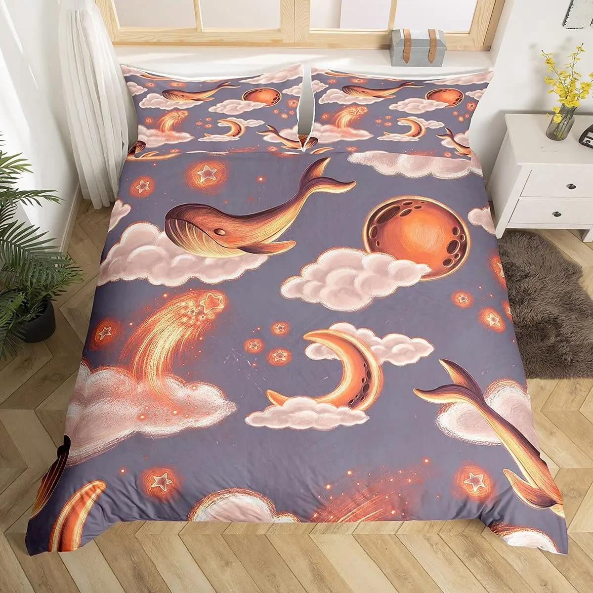 Комплект підодіяльника Whale Queen Size Starry Stars Universe Nebula Comfort Cover Blue Galaxy Theme Ocean Theme Sea Creatures Комплект постільної білизни EU Single(135*200cm)3pcs
Комплект підодіяльника Whale Queen Size Starry Stars Universe Nebula Comfort Cover Blue Galaxy Theme Ocean Theme Sea Creatures Комплект постільної білизни EU Single(135*200cm)3pcs