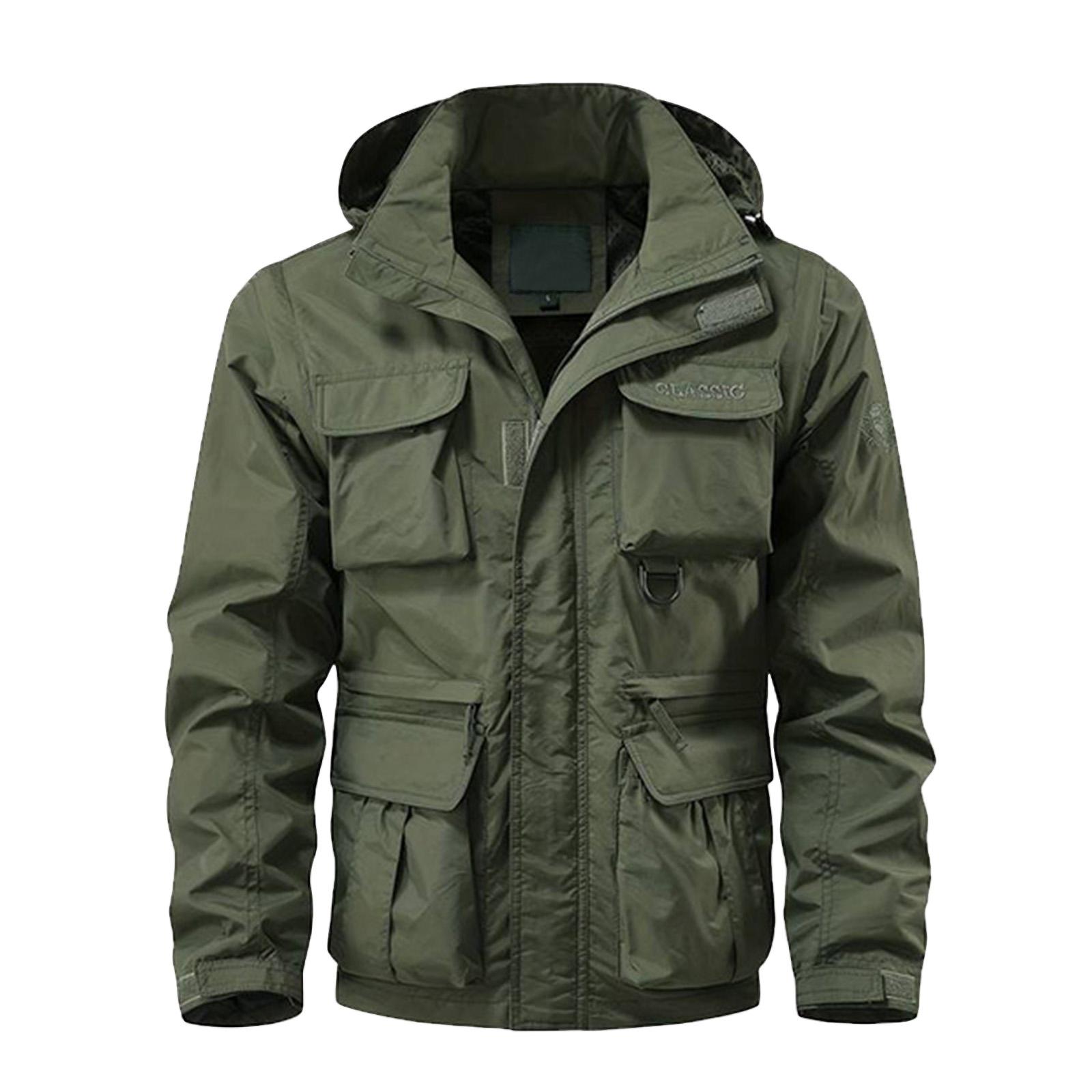 Men s Solid Color Detachable Outdoor Workwear Casual Loose Zipper Pocket Long Sleeve Jacket XXXL армія зелений колір
Men s Solid Color Detachable Outdoor Workwear Casual Loose Zipper Pocket Long Sleeve Jacket XXXL армія зелений колір