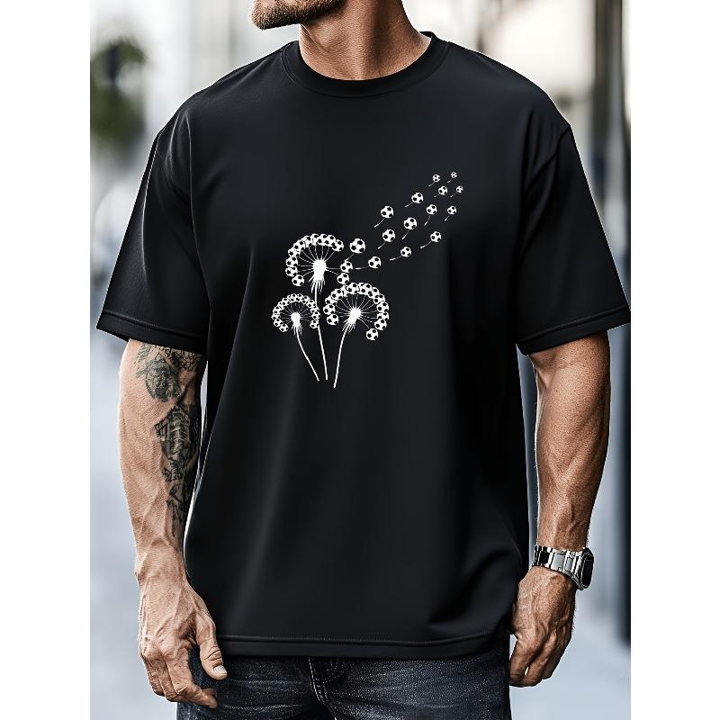 European sizes Men s Dandelion Soccer Pattern TShirt Round Neck Short Sleeve Featuring a Soccer Sports Design a Fitness Casual Shirt 4XL
European sizes Men s Dandelion Soccer Pattern TShirt Round Neck Short Sleeve Featuring a Soccer Sports Design a Fitness Casual Shirt 4XL