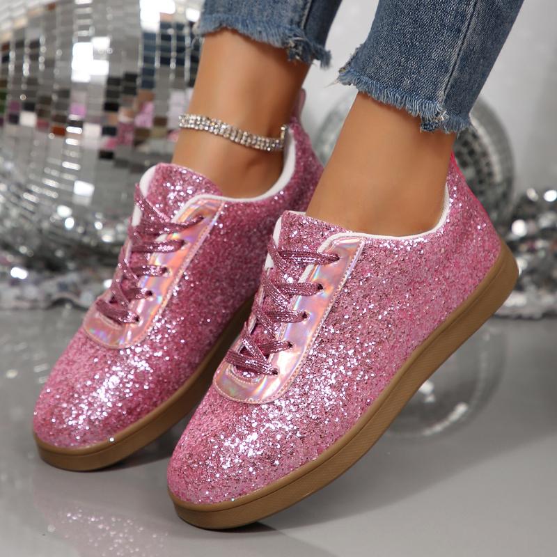 Fashion Women s Glitter Flat Sneakers Spring/Autumn Lace Up Sport Shoes Fashion Comfort Non Slip Walking Vulcanized Shoes Zapatos Mujer 35 рожевий
Fashion Women s Glitter Flat Sneakers Spring/Autumn Lace Up Sport Shoes Fashion Comfort Non Slip Walking Vulcanized Shoes Zapatos Mujer 35 рожевий