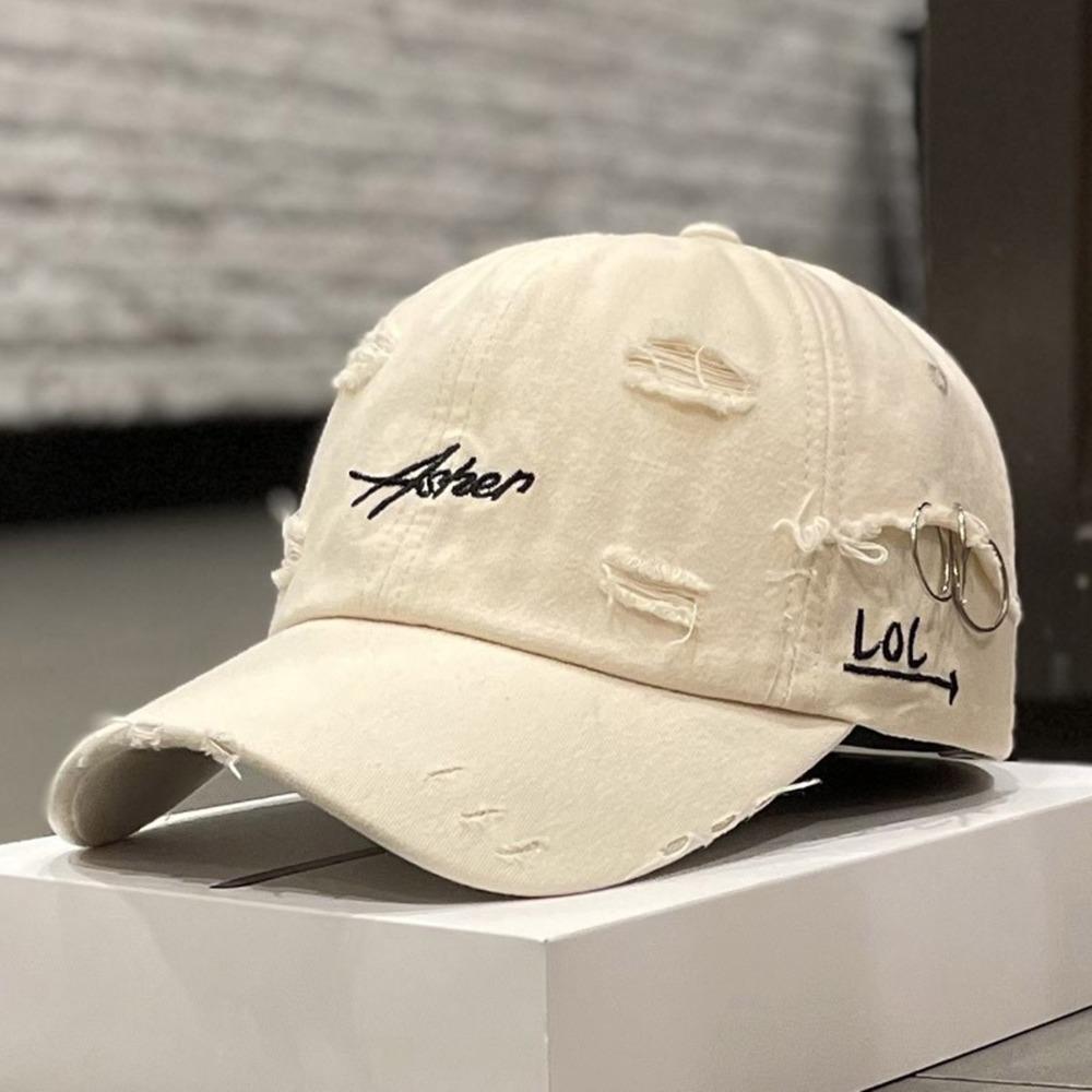 Casual Unisex Baseball Cap Broken Hole Iron Ring Sunscreen Hat Adjustable Asher Embroidery Sun Hat Spring Summer Autumn бежевий
Casual Unisex Baseball Cap Broken Hole Iron Ring Sunscreen Hat Adjustable Asher Embroidery Sun Hat Spring Summer Autumn бежевий