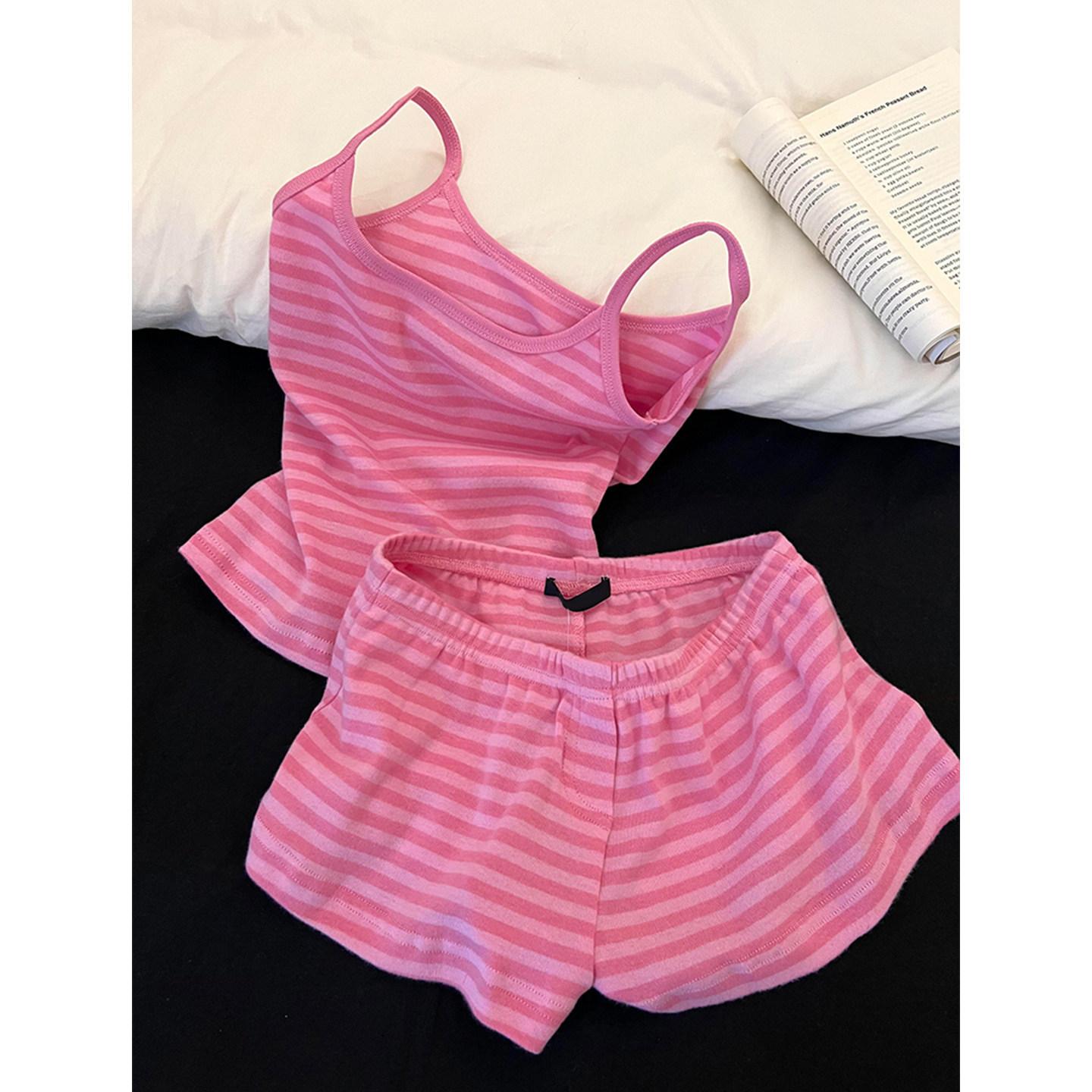 Sweet and gentle wind striped suspenders pajamas women s summer new skin-friendly and comfortable loungewear suit can be worn outside M
Sweet and gentle wind striped suspenders pajamas women s summer new skin-friendly and comfortable loungewear suit can be worn outside M