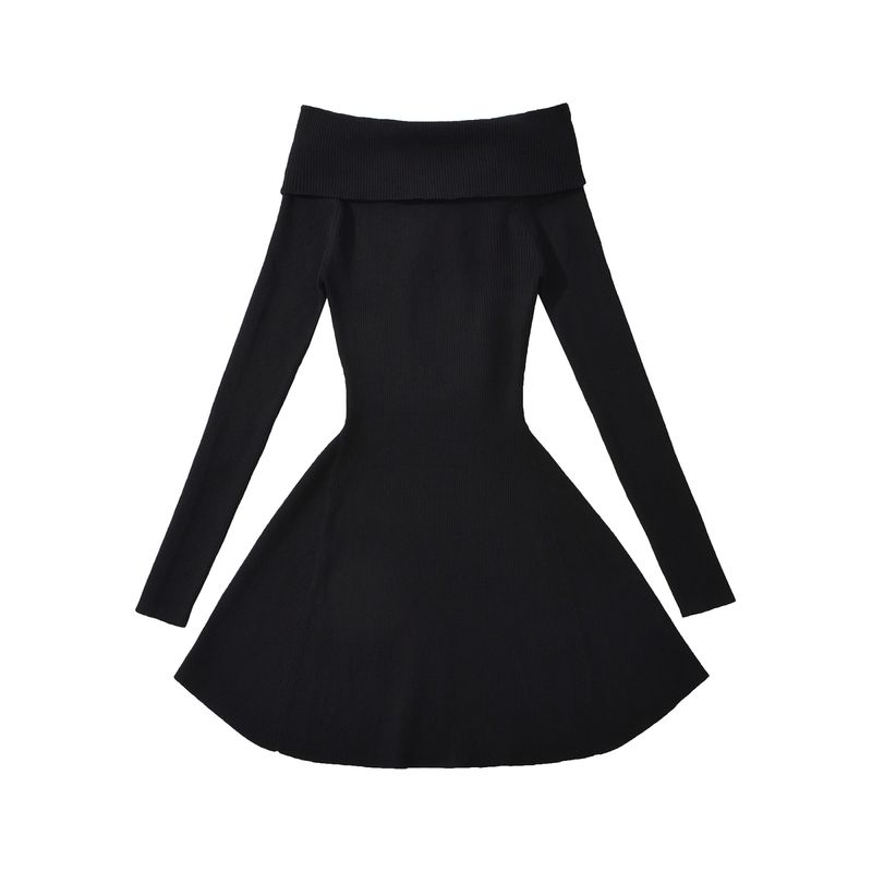 Za Export New Arrival Women s Clothing ZR Fashion Style off-Shoulder Knitting Short Skirt Waist Slim Looking A- line Long Sleeve Dress Black One size
Za Export New Arrival Women s Clothing ZR Fashion Style off-Shoulder Knitting Short Skirt Waist Slim Looking A- line Long Sleeve Dress Black One size