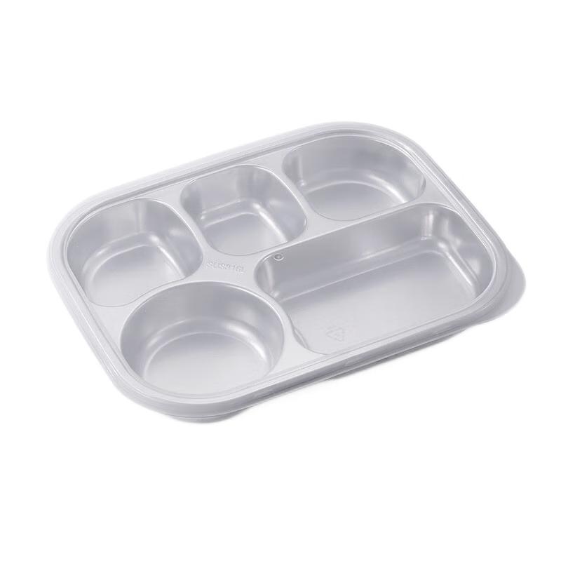 Jiyoushi 316 Stainless Steel 5-Compartment Deepened Meal Tray with PP Lid
Jiyoushi 316 Stainless Steel 5-Compartment Deepened Meal Tray with PP Lid