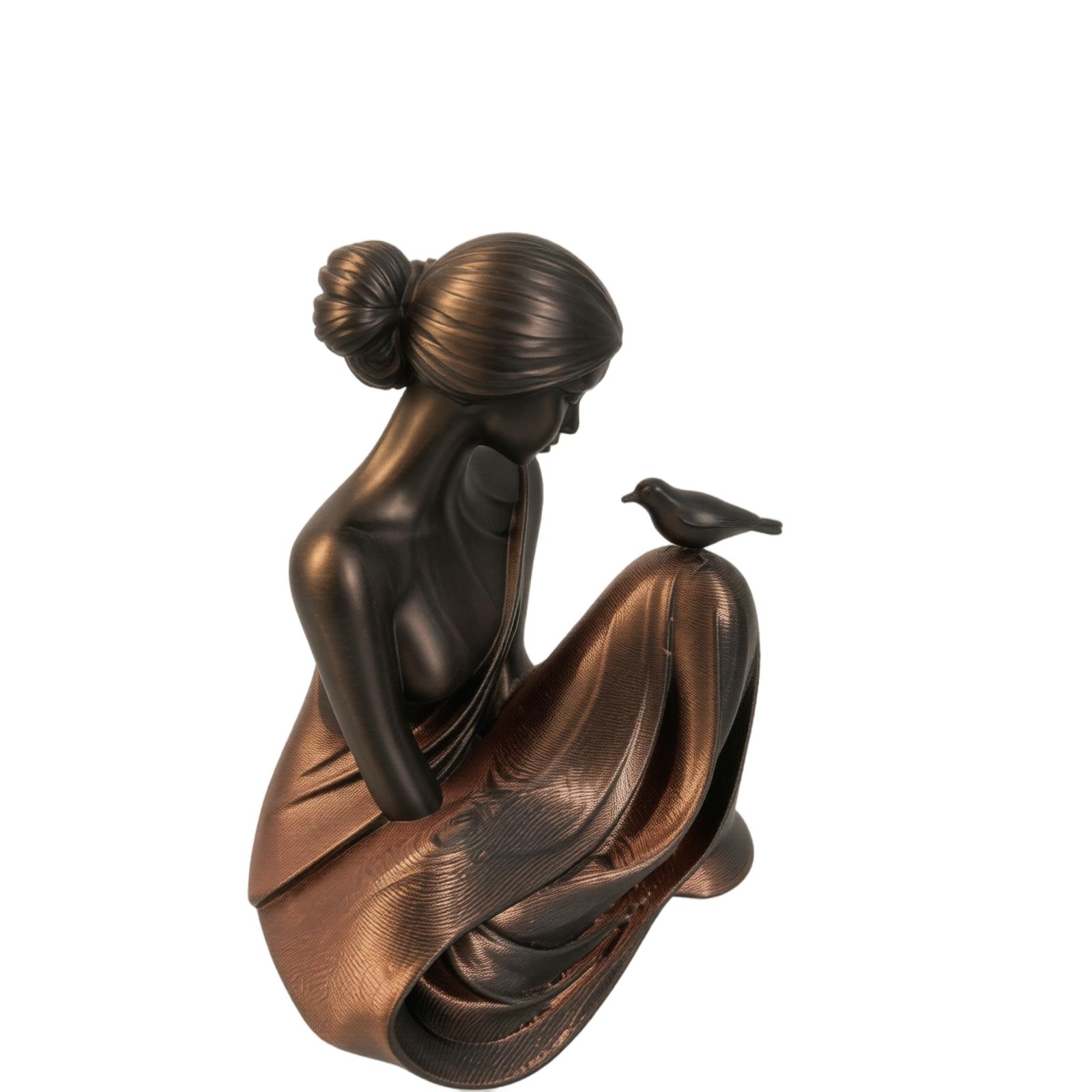 Elegant Artistic 3D Printed Woman Sculpture with Bird Figurine Indoor Decorative Craft for Home Office Display and Gift Idea One Size
Elegant Artistic 3D Printed Woman Sculpture with Bird Figurine Indoor Decorative Craft for Home Office Display and Gift Idea One Size