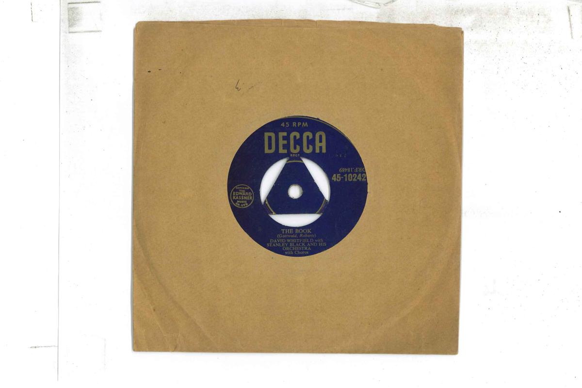 7inch Record DAVID WHITFIELD - Book / Heartless 45F10242 DECCA 1954 UK Rock Used
7inch Record DAVID WHITFIELD - Book / Heartless 45F10242 DECCA 1954 UK Rock Used