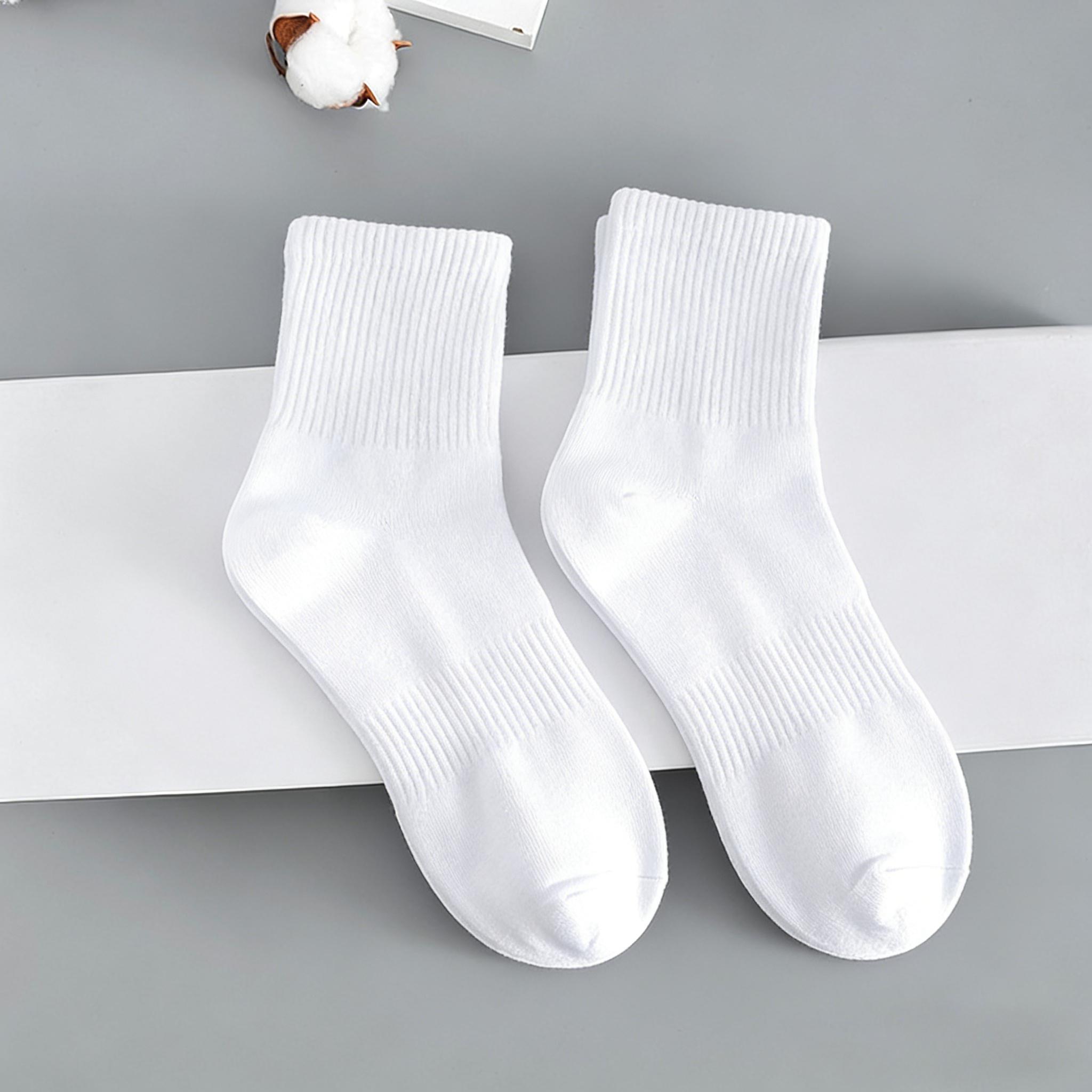 1/5pairs New 100% Pure Cotton Sports Socks Sports Cotton Socks One Size
1/5pairs New 100% Pure Cotton Sports Socks Sports Cotton Socks One Size