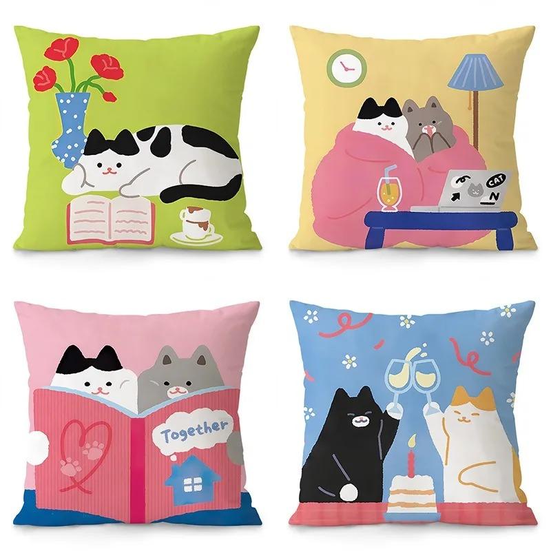 Taie d oreiller chat de dessin animé, décoration intérieure, bureau, salon, maison 40x40cm
Taie d oreiller chat de dessin animé, décoration intérieure, bureau, salon, maison 40x40cm