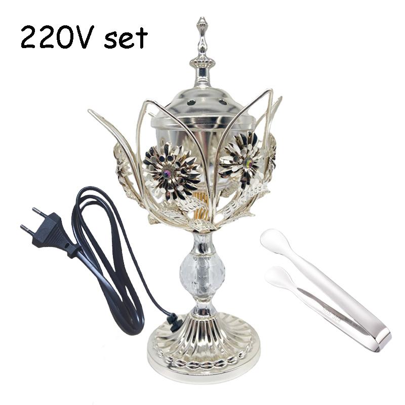 YXY Arabia Electronic Incense Burner 110V/220V Carbon Spice Stove Bakhoor Censer Exquisite Household Metal OUD Incense Holder
YXY Arabia Electronic Incense Burner 110V/220V Carbon Spice Stove Bakhoor Censer Exquisite Household Metal OUD Incense Holder