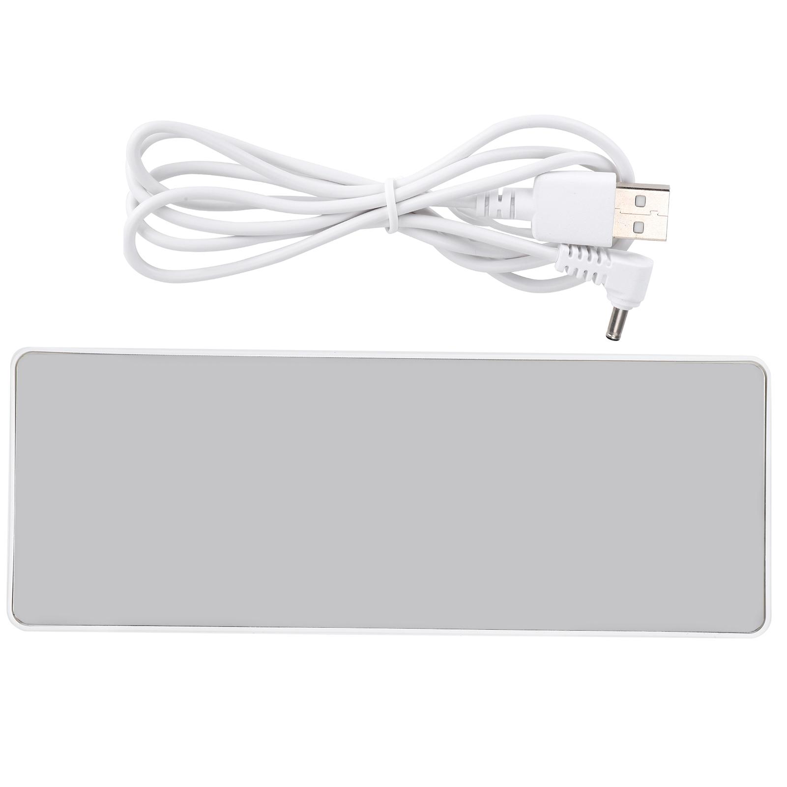 Electronic Clock LED Display Digital Mirror Alarm Clocks Battery PlugIn DualUse 0712
Electronic Clock LED Display Digital Mirror Alarm Clocks Battery PlugIn DualUse 0712
