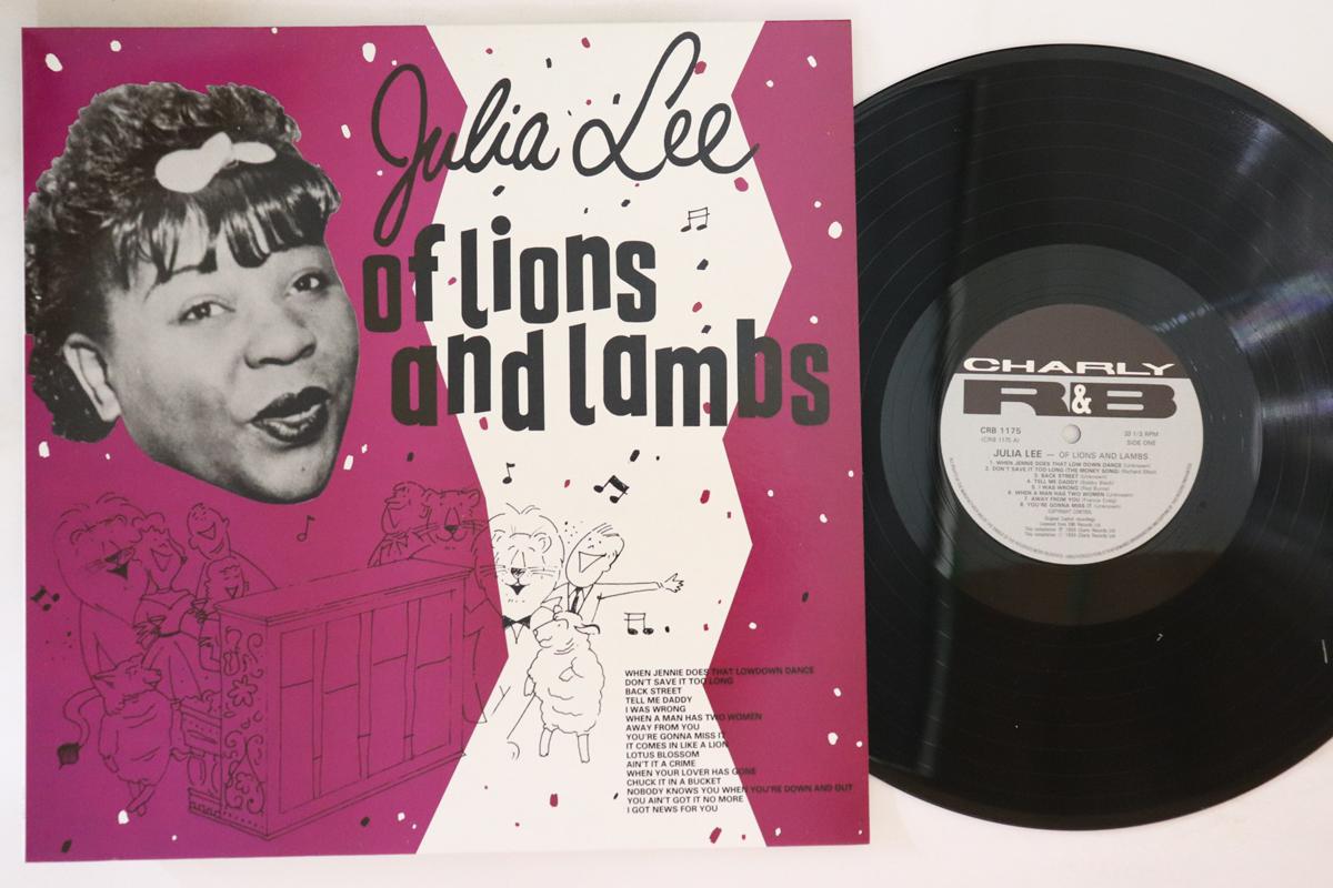 LP Record JULIA LEE Of Lions And Lambs CRB1175 CHARLY RB 1988 Europe Blues Used
LP Record JULIA LEE Of Lions And Lambs CRB1175 CHARLY RB 1988 Europe Blues Used