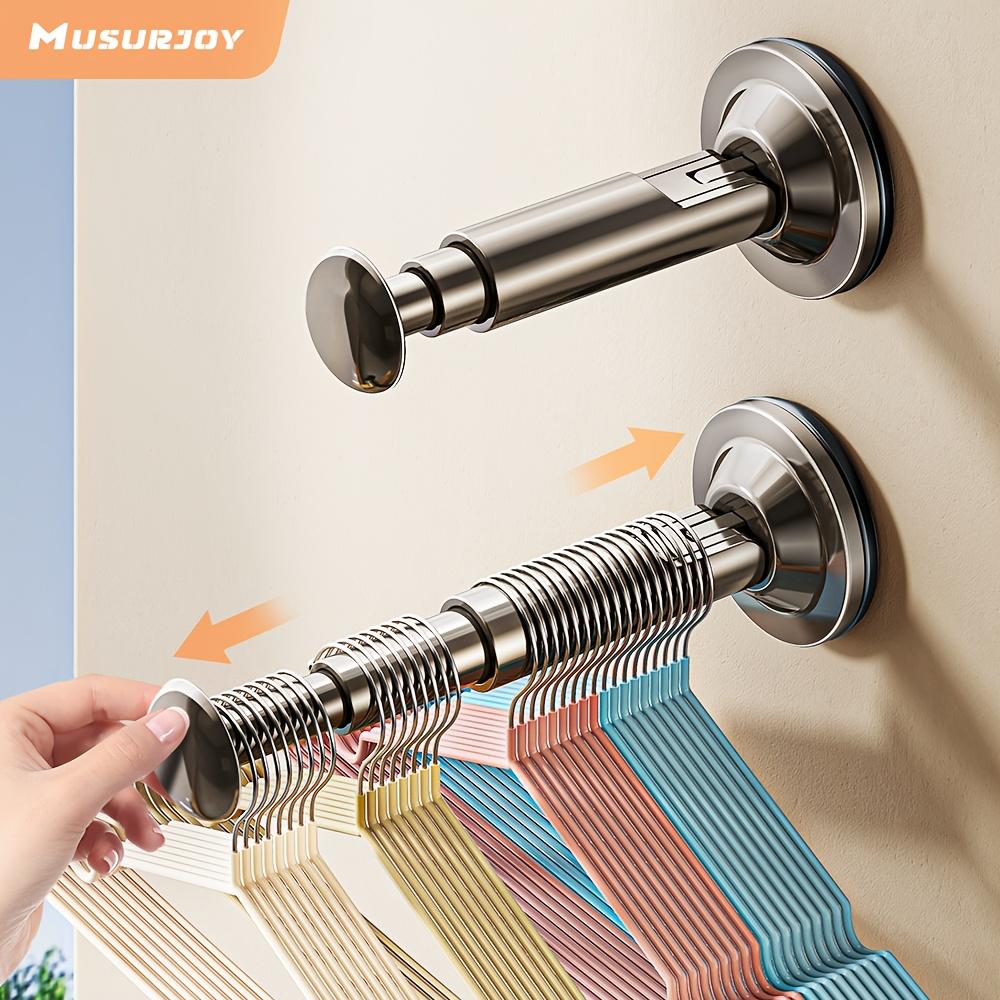 1/2pcs Hanger Storage Rack - No Drill Suction Cup Installation, Retractable & Adjustable for Home & Office, Durable Space-Saver
1/2pcs Hanger Storage Rack - No Drill Suction Cup Installation, Retractable & Adjustable for Home & Office, Durable Space-Saver