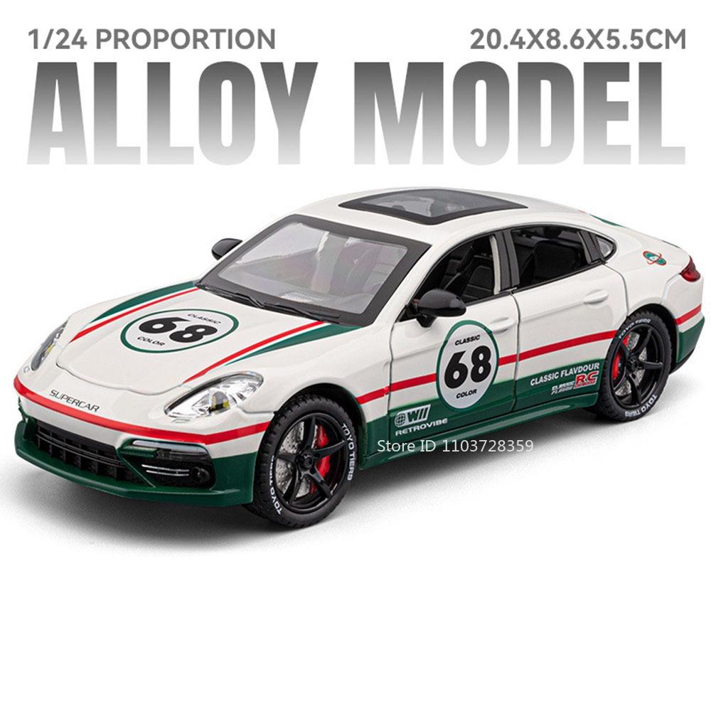 1:24 Scale Panamera EVO Spray Sports Car Toy Models Alloy Diecast Supercars Sound Light Doors Opened Pull Back Model Ornament
1:24 Scale Panamera EVO Spray Sports Car Toy Models Alloy Diecast Supercars Sound Light Doors Opened Pull Back Model Ornament