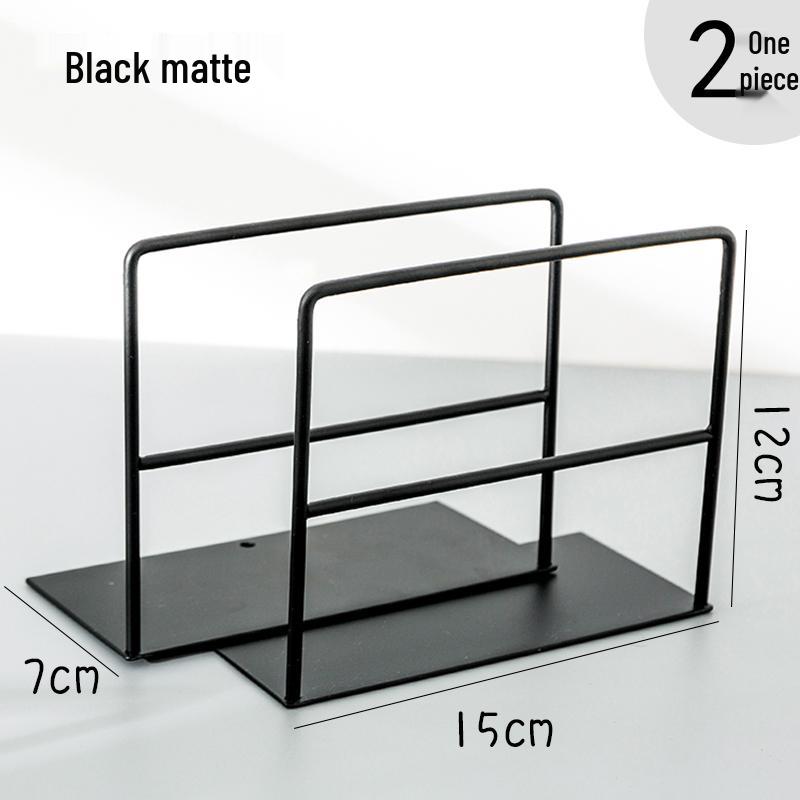 Minimalist Iron Bookends Set - 4-Piece Desktop Book Holder for Students
Minimalist Iron Bookends Set - 4-Piece Desktop Book Holder for Students