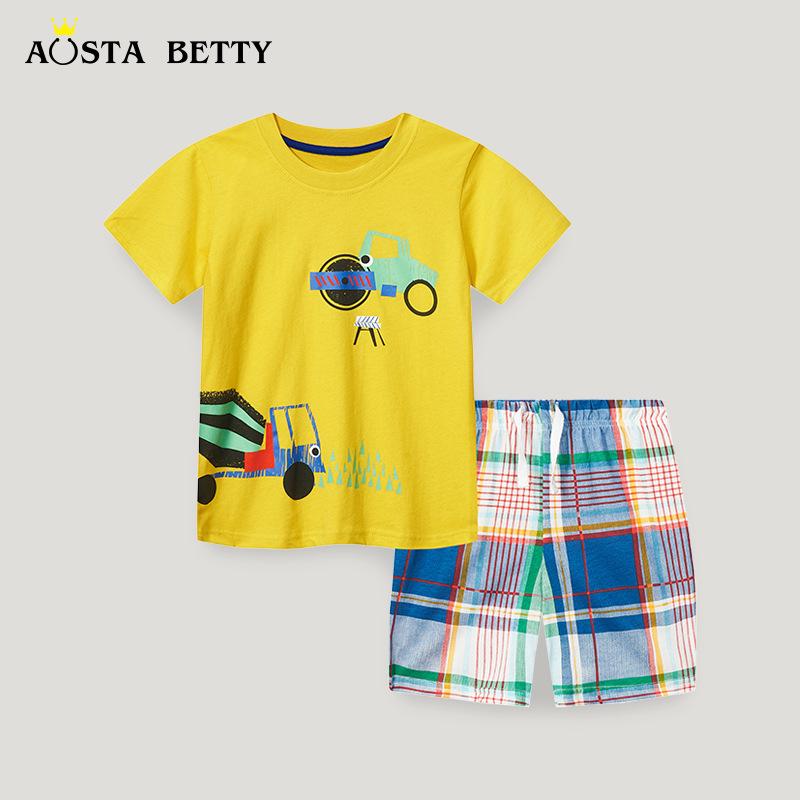 New Summer Boys Cartoon Two-Piece Set: Short Sleeve T-Shirt & Shorts 4Y (110 cm)
New Summer Boys Cartoon Two-Piece Set: Short Sleeve T-Shirt & Shorts 4Y (110 cm)