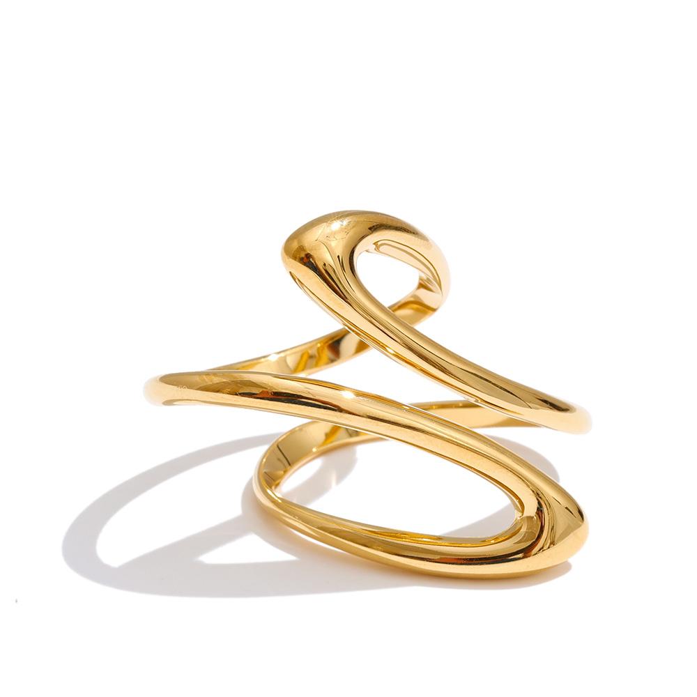 Yhpup Minimalist Stainless Steel Geometric Finger Ring Stylish Unique Design Trending Jewelry Wholesale PVD Waterproof Plated Adjustable
Yhpup Minimalist Stainless Steel Geometric Finger Ring Stylish Unique Design Trending Jewelry Wholesale PVD Waterproof Plated Adjustable