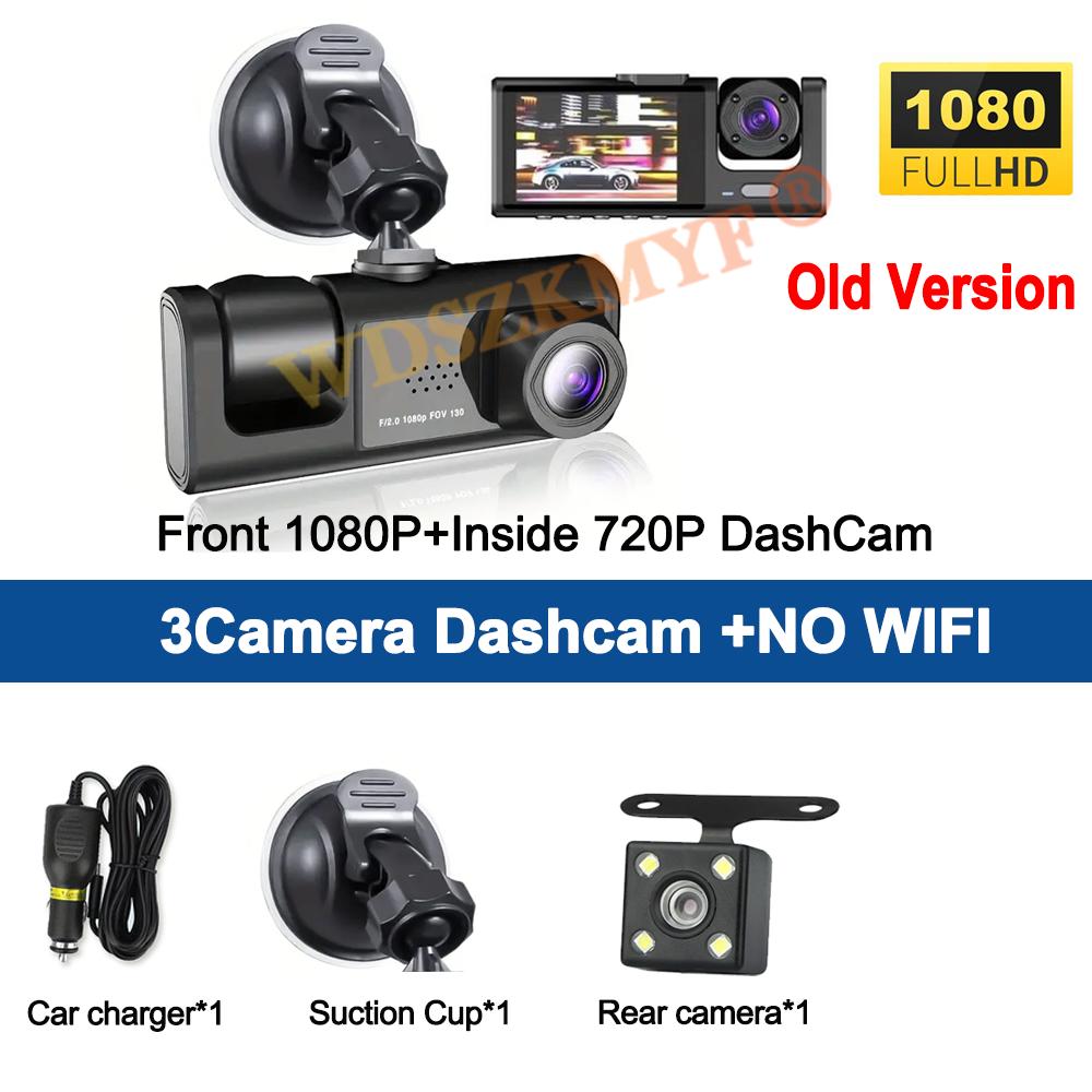 4K Car DVR 2/3Channel Front Inside Rear View Camera Voice WIFI Black Box DashCam for Cars Video Recorder Vehicle Car Accessories NONE
4K Car DVR 2/3Channel Front Inside Rear View Camera Voice WIFI Black Box DashCam for Cars Video Recorder Vehicle Car Accessories NONE