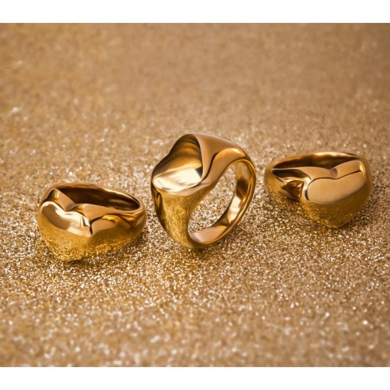 European and american style ring - 18k gold filled minimalist stainless steel jewelry ring for women no. 8 золотий
European and american style ring - 18k gold filled minimalist stainless steel jewelry ring for women no. 8 золотий