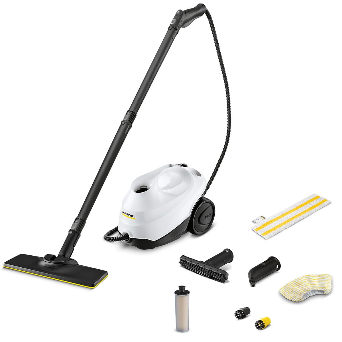 release in Karcher Steam Cleaner SC3 EasyFix W Continuous water supply model Flow heater type heating that heats up quickly in about 40 seconds Lifts
release in Karcher Steam Cleaner SC3 EasyFix W Continuous water supply model Flow heater type heating that heats up quickly in about 40 seconds Lifts