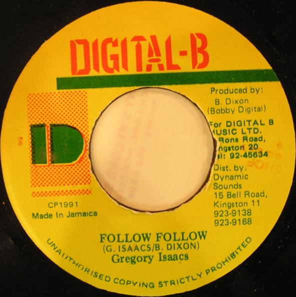 7inch Record GREGORY ISAACS Follow Follow NONE DigitalB 1991 Jamaica Reggae Ska Dub Used
7inch Record GREGORY ISAACS Follow Follow NONE DigitalB 1991 Jamaica Reggae Ska Dub Used