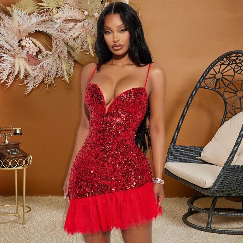 Женское платье-халтер с пайетками, вечернее платье, короткое платье с запахом и бедрами, лоскутный подол в стиле лотоса M красный
Женское платье-халтер с пайетками, вечернее платье, короткое платье с запахом и бедрами, лоскутный подол в стиле лотоса M красный