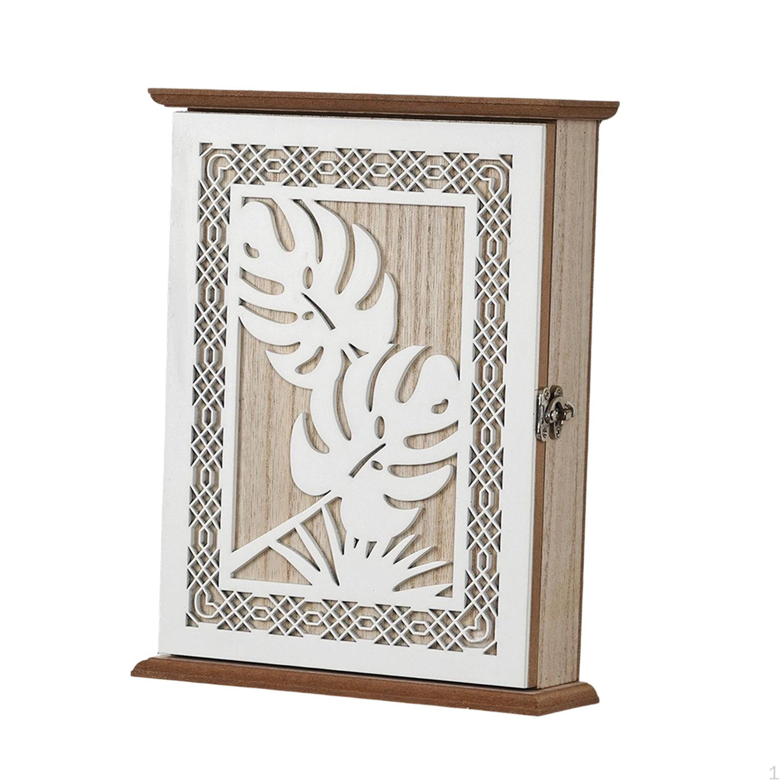Box, Wall-mounted Key Holder, Lockable Hook, Dustproof, Decorative for Entrance Area, Hallway, Leaf Pattern
Box, Wall-mounted Key Holder, Lockable Hook, Dustproof, Decorative for Entrance Area, Hallway, Leaf Pattern