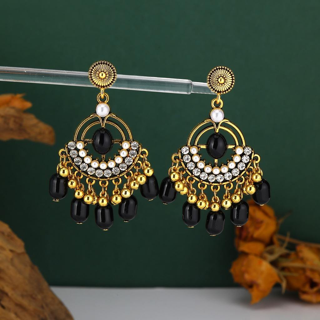 Rhinestone Earrings Inlaid Retro Earrings Ethnic Earrings Rhinestone Bohemian Jewelry For Vacation Travel Parties чорний
Rhinestone Earrings Inlaid Retro Earrings Ethnic Earrings Rhinestone Bohemian Jewelry For Vacation Travel Parties чорний