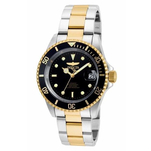 Invicta Pro Diver Automatic Watch, 40mm Case, Steel and Gold, Stainless Steel Strap, Black Dial, Men s, Silver, 8927OB
Invicta Pro Diver Automatic Watch, 40mm Case, Steel and Gold, Stainless Steel Strap, Black Dial, Men s, Silver, 8927OB