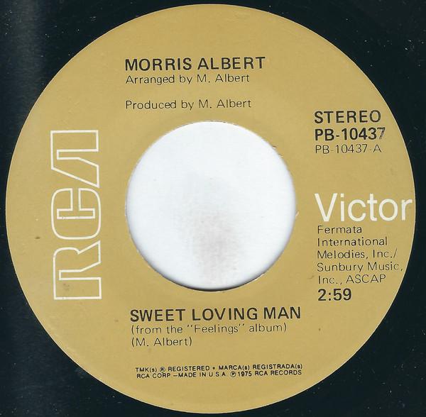 7inch Record MORRIS ALBERT - Sweet Loving Man PB10437 RCA Victor 1975 US Pop Used
7inch Record MORRIS ALBERT - Sweet Loving Man PB10437 RCA Victor 1975 US Pop Used