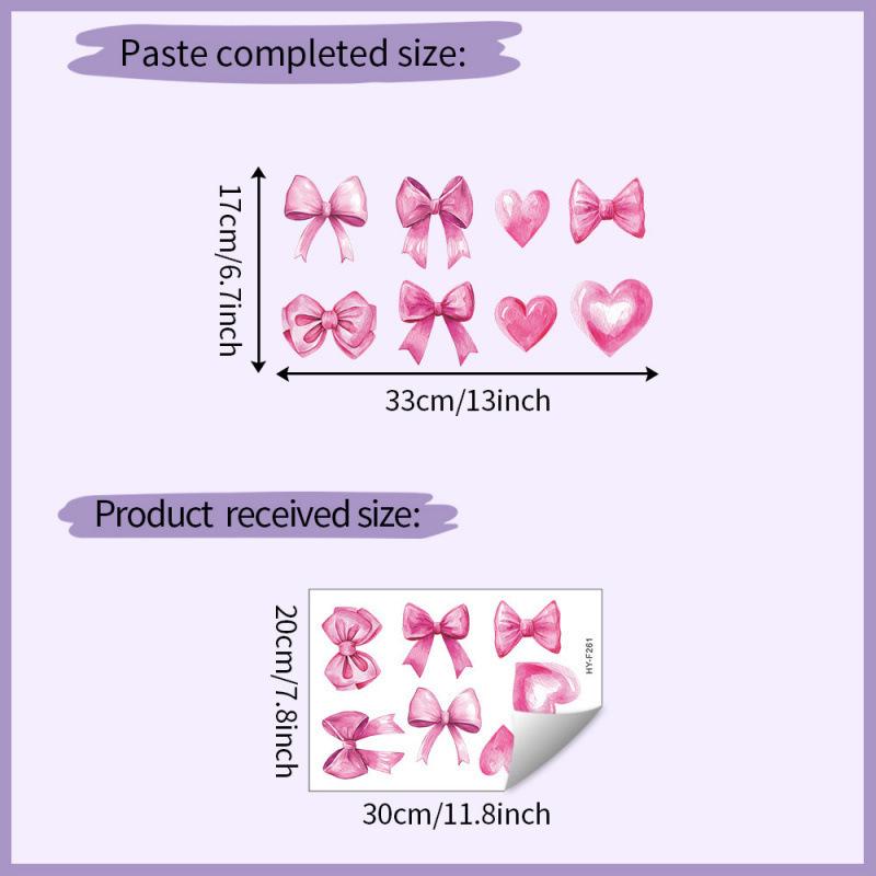 Pink Bow Love Wall Sticker Wallpaper Wall Decoration Living Room Bedroom Cabinet Decoration Sticker Self-Adhesive
Pink Bow Love Wall Sticker Wallpaper Wall Decoration Living Room Bedroom Cabinet Decoration Sticker Self-Adhesive