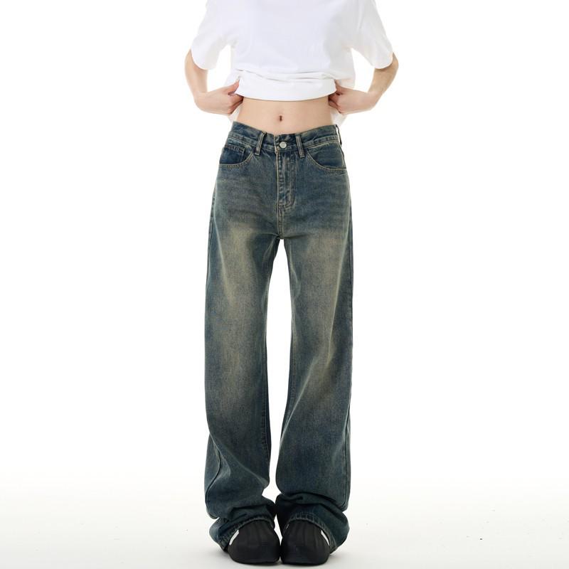 Unisex High-Waist Wide-Leg Distressed Denim Jeans - Dark Wash, Trendy Retro Style Large
Unisex High-Waist Wide-Leg Distressed Denim Jeans - Dark Wash, Trendy Retro Style Large