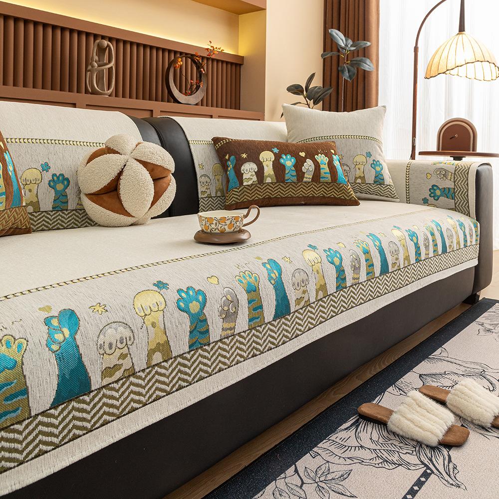 Four Seasons Universal New Chenier Jacquard Premium Light Luxury Universal Versatile Non-Slip Sofa Cushion All-Inclusive Sofa Cover 70*70cm
Four Seasons Universal New Chenier Jacquard Premium Light Luxury Universal Versatile Non-Slip Sofa Cushion All-Inclusive Sofa Cover 70*70cm