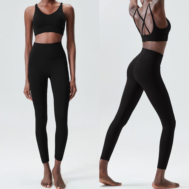 Nude Feel Workout Clothes Suit Women s Back Shaping Shockproof Sports Bra High Waist Belly Contracting Yoga Pants Pilates Two-piece Set All Black (Bra + Pants) XL
Nude Feel Workout Clothes Suit Women s Back Shaping Shockproof Sports Bra High Waist Belly Contracting Yoga Pants Pilates Two-piece Set All Black (Bra + Pants) XL