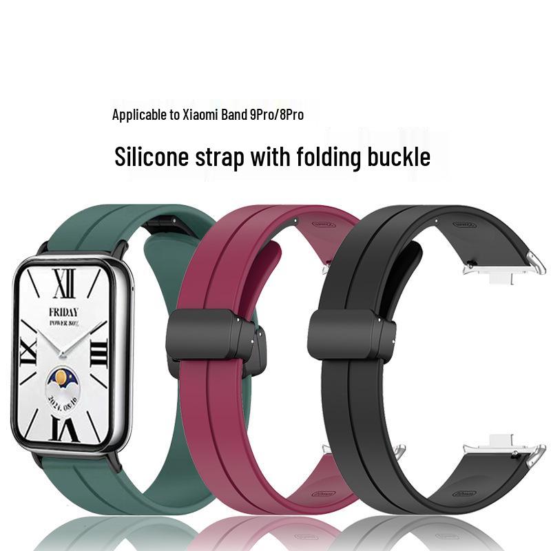 Силиконовый ремешок с раскладной застежкой для Xiaomi Band 9Pro и ремешок с магнитной застежкой для Band 8 Pro Silver Connector + Strap
Силиконовый ремешок с раскладной застежкой для Xiaomi Band 9Pro и ремешок с магнитной застежкой для Band 8 Pro Silver Connector + Strap
