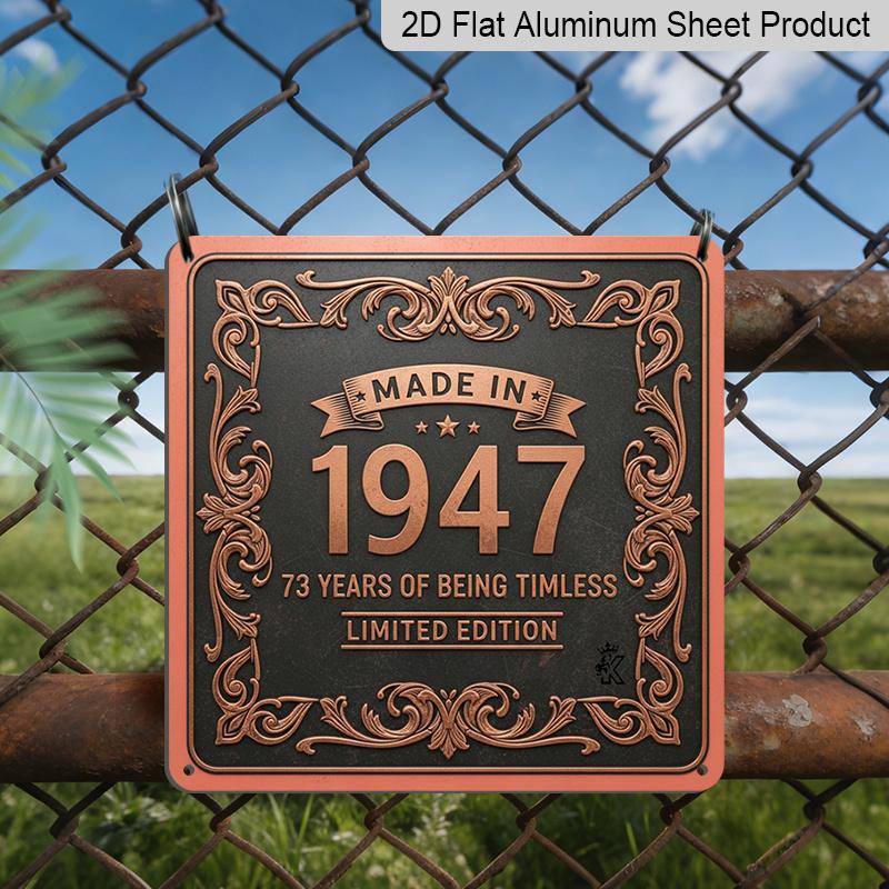 2D Flat 1pc Vintage Series 1947 Square Aluminum Sign, Timeless Retro Style, Gift for Enthusiasts, Classic Home Gift, Suitable for Classic Living 20*20cm
2D Flat 1pc Vintage Series 1947 Square Aluminum Sign, Timeless Retro Style, Gift for Enthusiasts, Classic Home Gift, Suitable for Classic Living 20*20cm