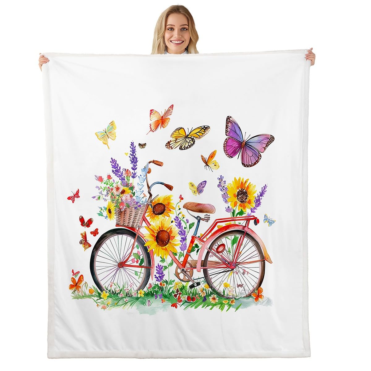 Bicycle Blanket, Soft Warm Cozy Vintage Bike Throw Blanket, Fuzzy Flannel Fleece Blankets for Travel Sofa Couch Bed Room Decor 75x90cm
Bicycle Blanket, Soft Warm Cozy Vintage Bike Throw Blanket, Fuzzy Flannel Fleece Blankets for Travel Sofa Couch Bed Room Decor 75x90cm