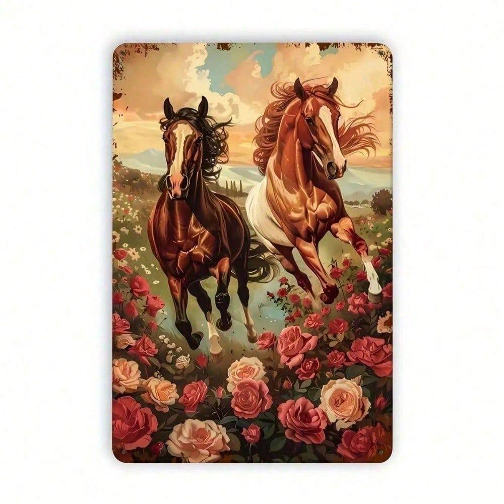 Metal Poster Rose Horse Vintage 20x30cm Bar Wall Art
Metal Poster Rose Horse Vintage 20x30cm Bar Wall Art