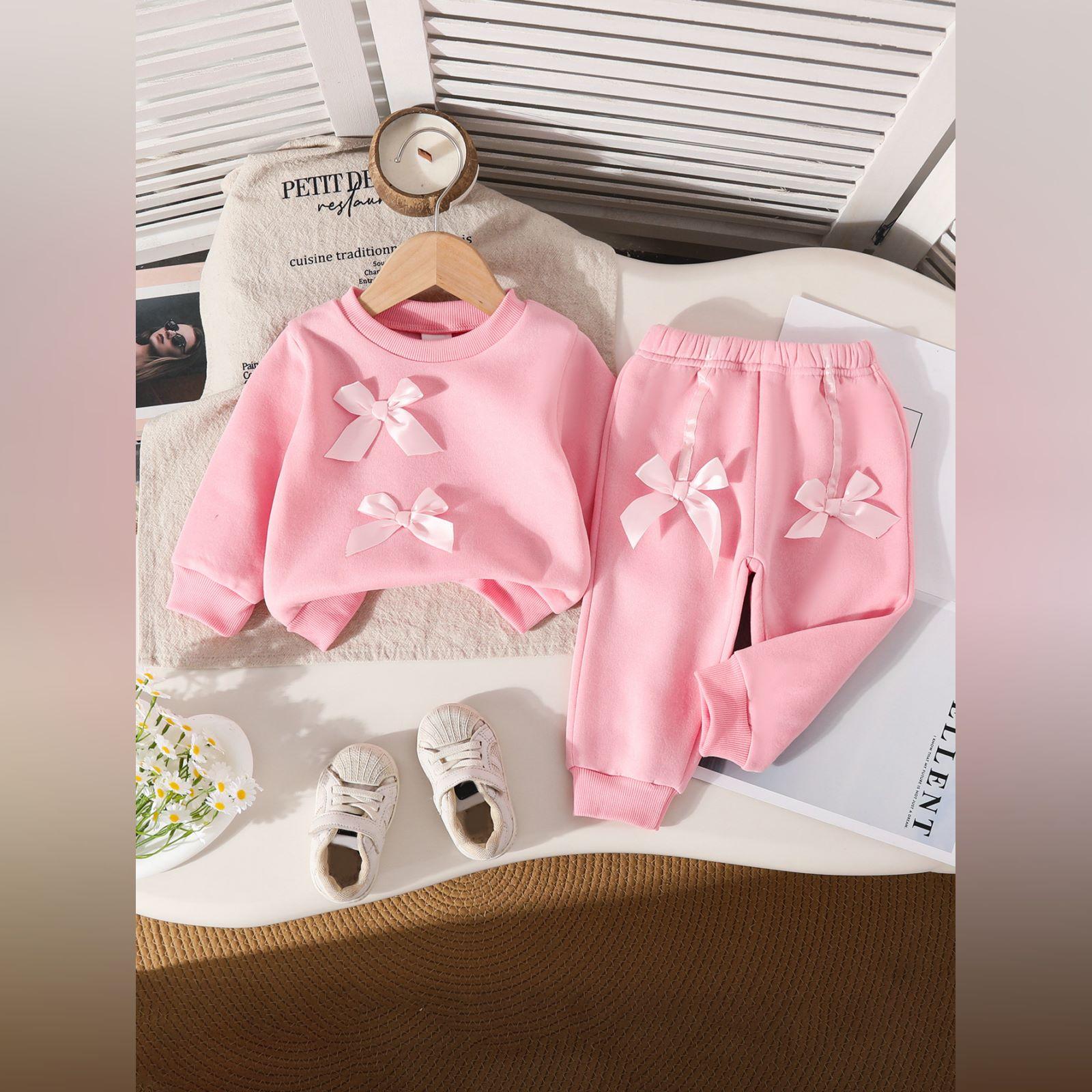 Комплект детского топа с длинным рукавом - Повседневный, стильный и универсальный детский наряд 3 розовый
Комплект детского топа с длинным рукавом - Повседневный, стильный и универсальный детский наряд 3 розовый