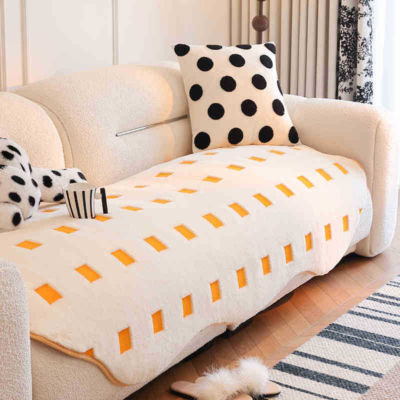 Irregular Grid Sofa Cushion Winter Warm Lamb Plush Sofa Cover Thickened All Season Universal Sofa Seat Pad Anti Slip Couch Cover 30x50 pillowcase 1pcs
Irregular Grid Sofa Cushion Winter Warm Lamb Plush Sofa Cover Thickened All Season Universal Sofa Seat Pad Anti Slip Couch Cover 30x50 pillowcase 1pcs