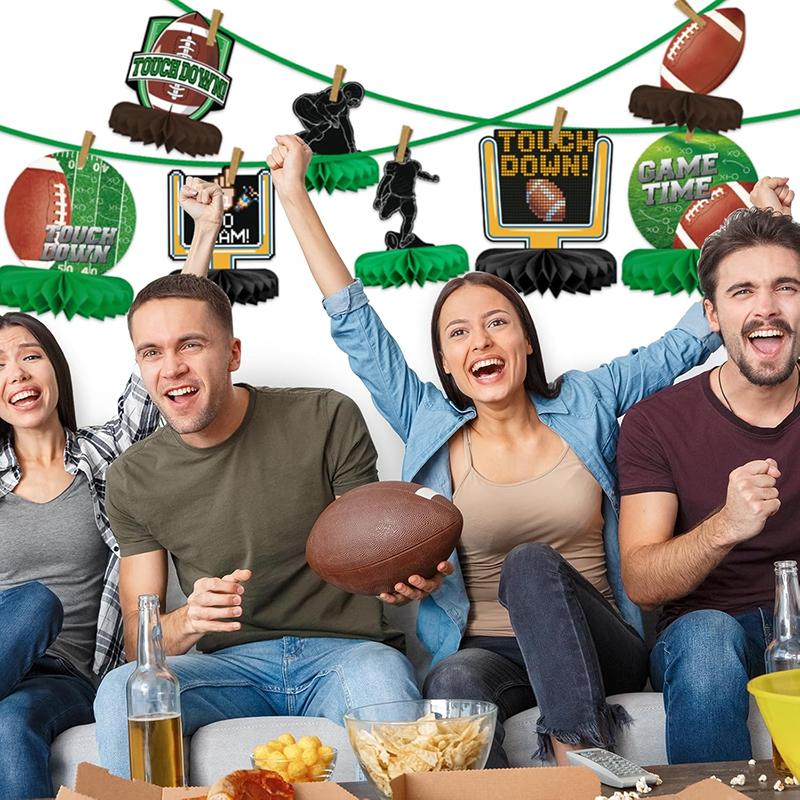 10 Pcs Football Party Decorations Football Honeycomb Centerpieces Double-Sided Football Table Centerpiece For Football Birthday
10 Pcs Football Party Decorations Football Honeycomb Centerpieces Double-Sided Football Table Centerpiece For Football Birthday