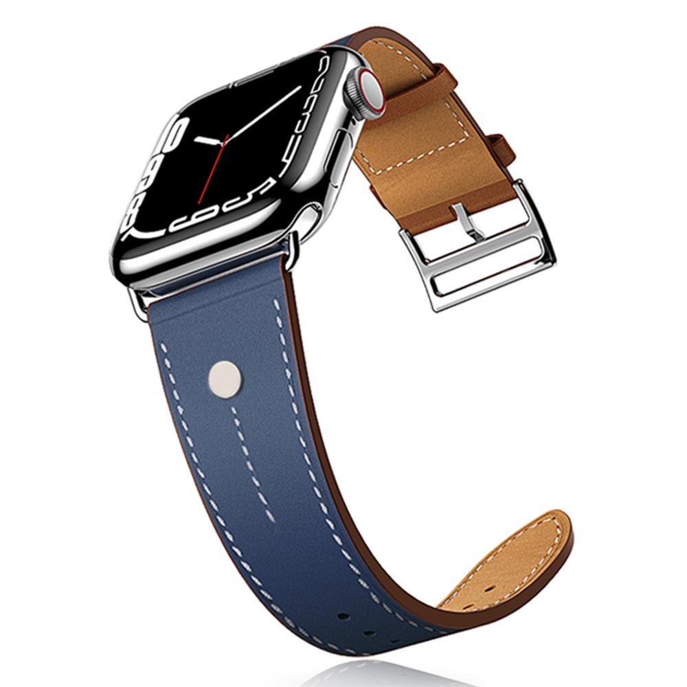 For Apple Watch Series 10 46mm/Ultra 2 Ultra 49mm/Series 9 8 7 45mm/6 5 4 SE (2023) SE (2022) SE 44mm/3 2 1 42mm Genuine Cow Band Rivet Decor Strap Baby Blue
For Apple Watch Series 10 46mm/Ultra 2 Ultra 49mm/Series 9 8 7 45mm/6 5 4 SE (2023) SE (2022) SE 44mm/3 2 1 42mm Genuine Cow Band Rivet Decor Strap Baby Blue