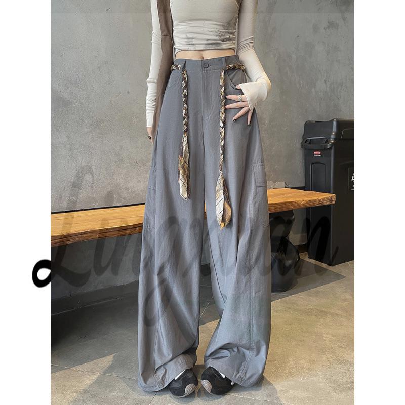 2026 Autumn Women s Wide-Leg Workwear Pants with Woven Belt - Casual Outdoor Style Medium
2026 Autumn Women s Wide-Leg Workwear Pants with Woven Belt - Casual Outdoor Style Medium